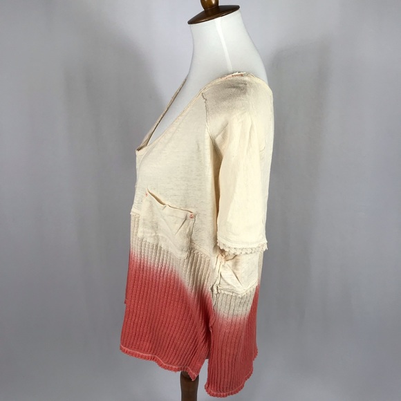 Free People Coral Sun Dial Tee (M) NWT - Picture 6 of 8